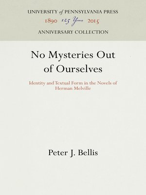 cover image of No Mysteries Out of Ourselves